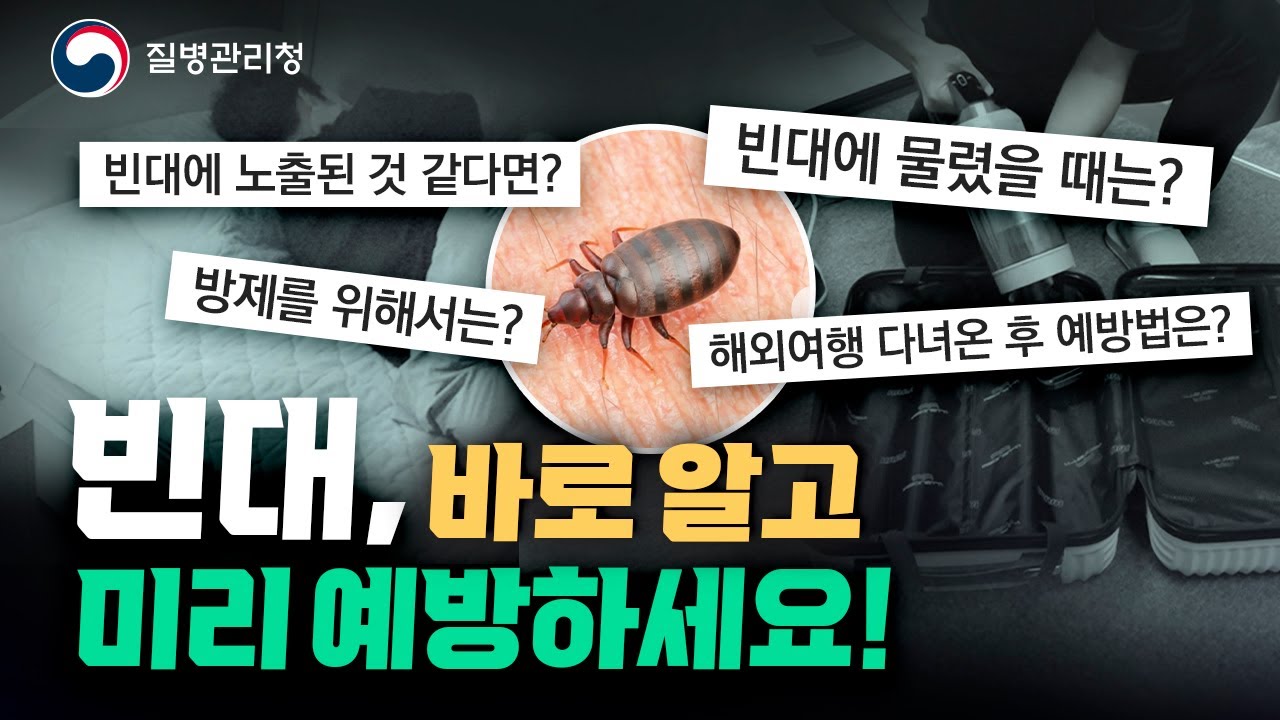 질병관리청 빈대 바로 알고 미리 예방하세요